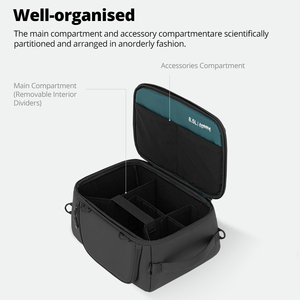 <span class=keywords><strong>Sac</strong></span> pour <span class=keywords><strong>appareil</strong></span> <span class=keywords><strong>photo</strong></span> reflex numérique étanche Ambitful Om Cube pour reflex numérique, hybride, Sony, Nikon, avec protection renforcée et panneau de séparation DIY - Product Image 5