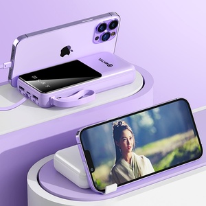 Super Fast Charge 20,000mah Portable Power Lanyard Large-Capacity PVC Mobile Phone Holder for Outdoor Use 12W Output Power - Product Image 5