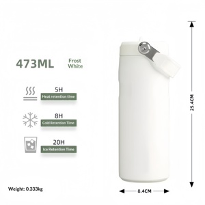 Bouteille d'eau <span class=keywords><strong>isotherme</strong></span> Ice <span class=keywords><strong>King</strong></span> en acier inoxydable 304, forme cola, 1L, double paroi sous vide, avec poignée, isolation thermique 24-36 heures - Product Image 6