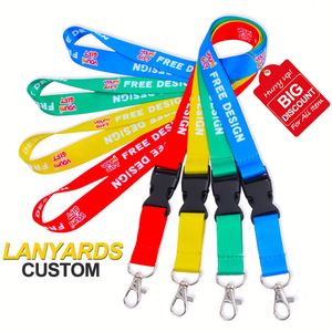 High Quality Personalized Custom Logo Silk Screen Printed <b>Polyester</b> Airline Air <b>Lanyard</b> for Staff - Product Image 3