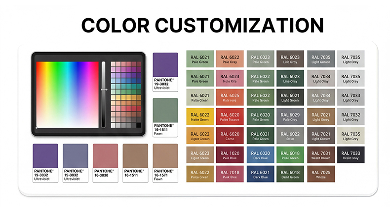 couleurs personnalisées