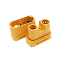Conector Banana AS150U de Amass, enchufe macho/hembra chapado en oro, conector de señal antichispas, resistente al agua, para batería Lipo, de plástico