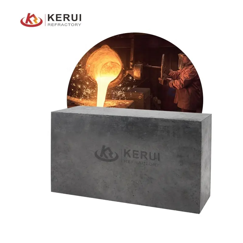 Kaolin Material Boiler Fire Resin Bonded 30/20 Black Magnesia Carbon Brick Price for Stove
