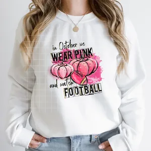 Adesivi DTF Termoadesivi Lavabili con Stampa 'Strong Women Faith Over Fear Breast Cancer Warrior' Pronti per la Stampa su Felpe con Cappuccio - Product Image 3