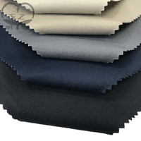 Tissu sergé fin et doux 79% polyester 18% viscose 3% élasthanne pour jupes de bureau pour femmes, vêtements de cérémonie modernes