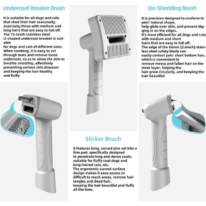 Kit de brosses de toilettage pour animaux Shernbao SMD-C, accessoire d'épilation compatible avec les aspirateurs Shark et autres aspirateurs professionnels - Product Image 3