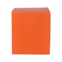 Boîte d'emballage de luxe pour gâteaux de lune orange, personnalisable avec logo imprimé, en carton de qualité supérieure, pour le Festival de la Mi-Automne