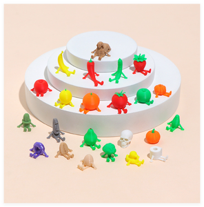 Decorazioni per Torte a Forma di Personaggi di Cartoni Animati, Frutta e Verdura, Piccole Figure Umane 3D Giocattolo, Vendita all'Ingrosso - Product Image 1