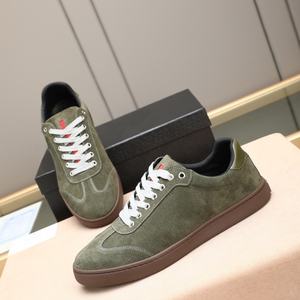 <span class=keywords><strong>Sneakers</strong></span> con Logo vecchio denaro da uomo di lusso stile retrò scarpe da ginnastica piatte Casual chiusura con lacci in vera pelle morbida alla moda - Product Image 6