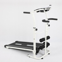 Tapis de course mécanique pliable pour la musculation à domicile sans test de fréquence cardiaque