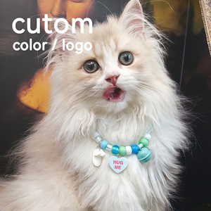 <span class=keywords><strong>Collar</strong></span> para Gato o Perro con Diseño de Campana, Hecho a Mano con Cuentas de Nailon, <span class=keywords><strong>Collar</strong></span> para Gato con Colgante de Gatito, Joyería Moderna y Elegante - Product Image 2