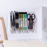 Support mural transparent en acrylique pour télécommande et boîte de rangement avec service de découpe, utilisation au chevet de la télévision