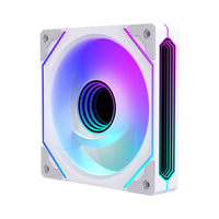 Ventilateur de refroidissement de châssis LED RGB AntarcChill 120 mm pour ordinateur de bureau, ventilateurs RGB CPU 120 mm pour refroidissement d'ordinateur