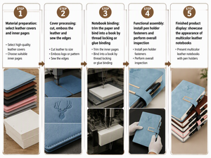 Cuaderno A5 Personalizable <span class=keywords><strong>de</strong></span> Piel Sintética en Oferta, <span class=keywords><strong>Diario</strong></span> Cosido con Hilo, Regalo Promocional para Agenda Escolar - Product Image 6