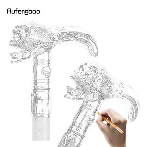 Canne de marche en métal « Comme un léopard » avec crâne en platine, 90 cm, pour la randonnée en extérieur - Product Image 2