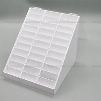 Boîte de rangement acrylique Nail Art Partition anti-poussière Matériau en plexiglas en plastique pour le bureau de détail pour l'affichage des couleurs des ongles