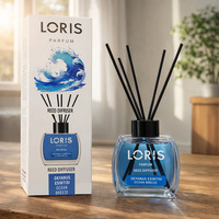 Diffuseur de parfum de luxe en rotin avec bâtonnets en verre pour voiture, arôme longue durée