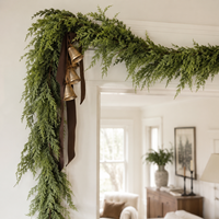 Guirlande de Noël artificielle en cèdre et pin de 1,8 m pour porte, cheminée, escalier, décoration de maison et de fêtes - Vente en gros