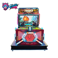 Machine de jeu de tir d'arcade d'intérieur à deux joueurs, à monnayeur, avec écran large haute définition et jeu immersif en ligne
