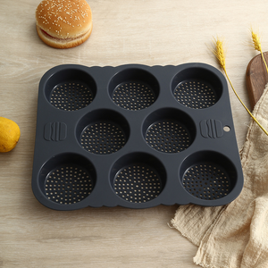 Molde de silicona para <span class=keywords><strong>hamburguesas</strong></span> de grado alimenticio, herramienta para hornear pan antiadherente de alta temperatura para <span class=keywords><strong>freidora</strong></span> de <span class=keywords><strong>aire</strong></span> de horno - Product Image 6