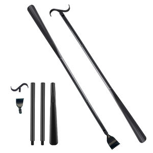 Fabricant d'appareils de soins à domicile pour les personnes âgées Vente en gros Robe bâton avec cuillère à chaussures Corne à chaussures pliable en plastique à long manche - Product Image 3