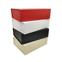 Boîte en carton pliable avec logo personnalisé, papier couché, fermeture magnétique, design en relief, boîtes pliantes pour emballages cadeaux de Noël