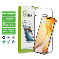 Film protecteur d'écran personnalisé anti-huile 9h HD 2.5D 9H verre trempé pour Iphone 16 Plus 15 14 13 12 11 Pro Max
