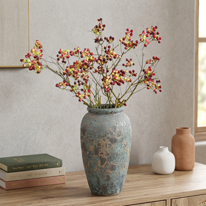 Handmade Coarse Pottery <b>Vase</b> Vintage Rustic <b>Ceramic</b> Tabletop <b>Vase</b> Wedding Dried Flower Arrangement Modern Home Decor - Product Image 3