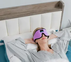 Masque pour les yeux imprimé personnalisé Bluetooth 3d Bluetooth Masque pour les yeux Casque de sommeil Bluetooth Masque de sommeil pour dormir