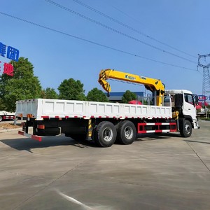 Precio de Fábrica, Camión Grúa Dongfeng 6x4, Camión con Grúa Montada de 12 Toneladas en Venta - Product Image 1