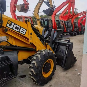 CAT 2023 Wheel Loader 8.3 Ton Yellow Construction Equipment with Front Bucket and Rear Excavator Arm - Product Image 1
