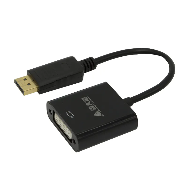 DP to DVI Adapter, Gold Plated DisplayPort to DVI Male to Female Converter