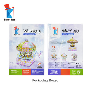 Chất lượng tốt nóng bán Merry-GO-Round hộp âm nhạc 3D câu đố - Product Image 4