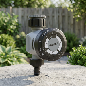 Programmateur d'<span class=keywords><strong>arrosage</strong></span> intelligent en plastique avec électrovanne, contrôleur d'irrigation <span class=keywords><strong>automatique</strong></span> pour jardin et pelouse, pulvérisateur extérieur à piles - Product Image 1