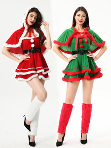 Ensemble <span class=keywords><strong>de</strong></span> costumes <span class=keywords><strong>de</strong></span> Noë<span class=keywords><strong>l</strong></span> 2026 style Père Noë<span class=keywords><strong>l</strong></span> pour femme, avec cape sexy, châle et chapeau, <span class=keywords><strong>tenue</strong></span> assortie pour la famille - Product Image 6