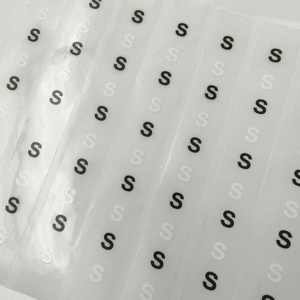 <strong>Printed</strong> Self Adhesive Waterproof PVC <strong>Sticker</strong> Round Label Roll for Clothing and Shoes - Product Image 1