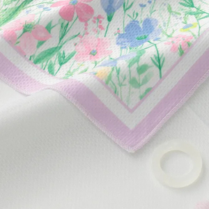 Écharpe au motif design aux couleurs vives, légère et douce, écharpe courte élégante pour femmes - Product Image 3