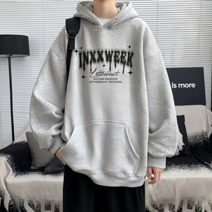 <span class=keywords><strong>Sweat</strong></span> à <span class=keywords><strong>capuche</strong></span> en coton de marque américaine tendance, nouveau modèle automne/hiver pour hommes et femmes, rembourré, coupe ample, motif cœur - Product Image 4