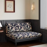 Canapé vintage avec dossier en tissu, housses amovibles et lavables, pour salon, salon de beauté et espace de réception de magasin de vêtements