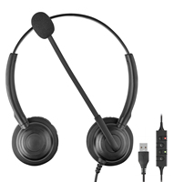 Casque filaire à réduction de bruit à prix abordable pour centre d'appels, casque de conférence USB avec microphone pour une voix claire sur PC