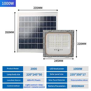 Plafonnier solaire carré d'extérieur, lampe intérieure super lumineuse, étanche et haute puissance pour l'éclairage domestique, balcon, couloir, hall - Product Image 5