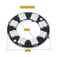 Digital programable RGB Pixel luz redonda 5050 lámpara 5V WS2812 SK6812 WS2812B círculo LED anillo para DIY LED reloj Etc Decoración
