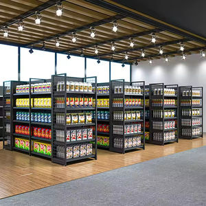 Estante de supermercado al por mayor de fábrica para supermercado, estantes de tienda minorista de doble cara, estante de góndola de supermercado de Metal - Product Image 5