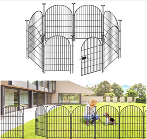 Nhỏ cong trang trí vườn hàng rào Bảng điều chỉnh 10 ft x 16.5 Inc cho nhà máy hoa viền sân sân sau ngoài trời hàng rào lưới mắt cáo cửa - Product Image 4