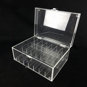 ชั้นวางอะคริลิคใส 6 ชั้น พร้อมกุญแจล็อค สำหรับโชว์คอนแทคเลนส์ เหมาะสำหรับร้านค้าปลีก - Product Image 4