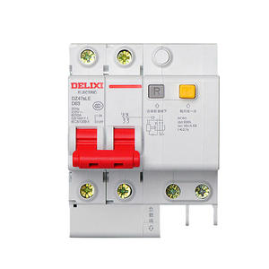 Disjoncteur miniature Delixi Type D 1P+N à 4P, interrupteur aérien avec protection contre les courants résiduels, interrupteur triphasé 2P 3P - Product Image 1