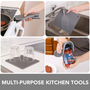 Support de casserole personnalisé avec logo, qualité alimentaire, OEM ODM, résistant à la chaleur, antidérapant, protection de comptoir pour casseroles chaudes - Product Image 3