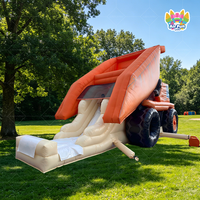 Château gonflable pour enfants AirFunPro en PVC, extérieur, en forme de tracteur, capacité 10 personnes, installation facile