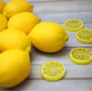 Lemon Artificial Fruits Vivid Green and Yellow Lemon Mixed Set Lifelike Simulation Fruit for Home House Kitchen Party Decoration