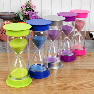 Atacado: Temporizador de Areia Cilíndrico de 1-60 Minutos, Anti-queda, em Plástico e Vidro, Design Minimalista Moderno, Brinde Corporativo - Product Image 2